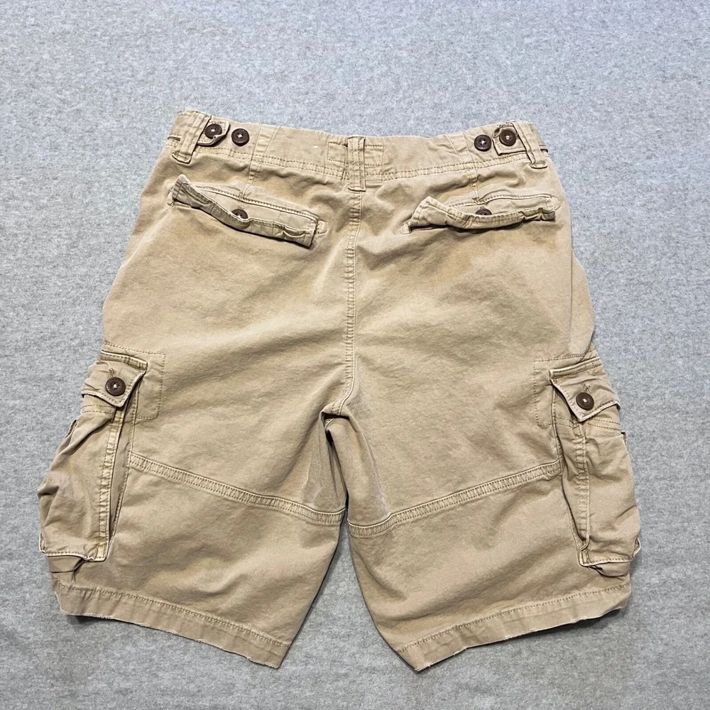 American Eagle Shorts Mens 30 Beige Cargo Distressed‎ Flex 11